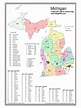 Michigan Zip Code Map - Fill and Sign Printable Template Online | US ...