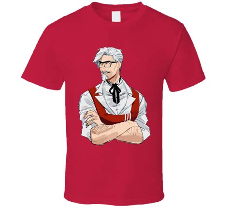 Sexy Colonel Sanders Anime Kfc Version Fast Food Fan T Shirt