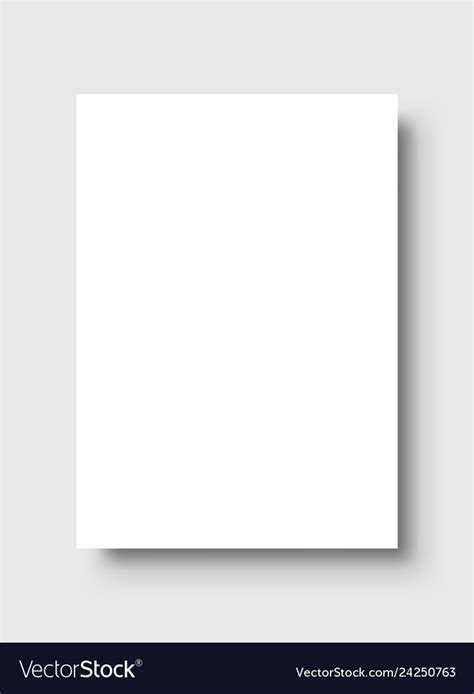 I do not own marilyn manson´s music or album cover. Empty white poster paper blank template Royalty Free Vector