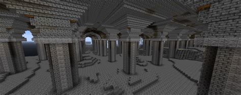Stone Platform With Pillars Minecraft Map