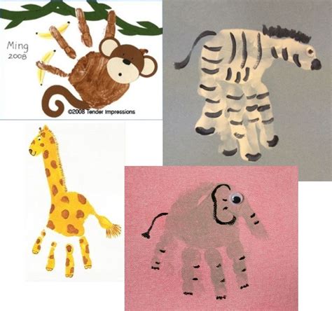 Best Templates Handprint Animal Art