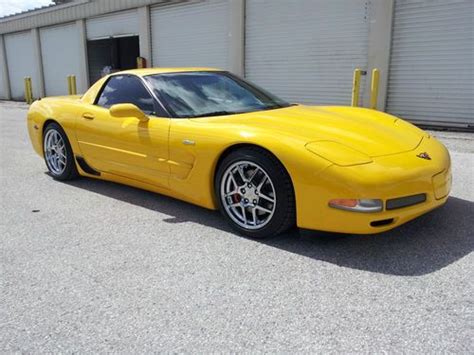 Sell Used 2002 Chevrolet Corvette Zo6 Speed Yellow Low Mileage In