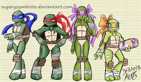 Tmnt Genderbend By Sugarysymbiote On Deviantart Tmnt Teenage Mutant Ninja Turtles Art