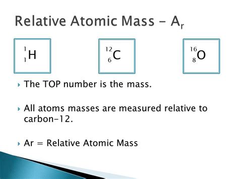 Learn about atomic mass formula topic of chemistry in details explained by subject experts on vedantu.com. 2 Relative Atomic and Formula Mass - YouTube