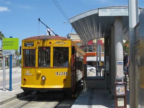 Tampa Tribune Station TECO Line Streetcar Tampa Florida