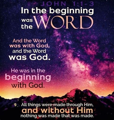 John 11 3⠀ In The Beginning Was The Word And The Word Was With God