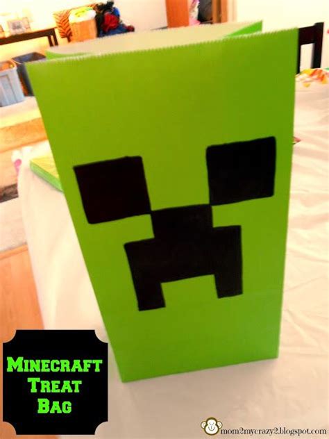 Running Away I Ll Help You Pack Minecraft Birthday Party Creeper Treat Minecraft Party