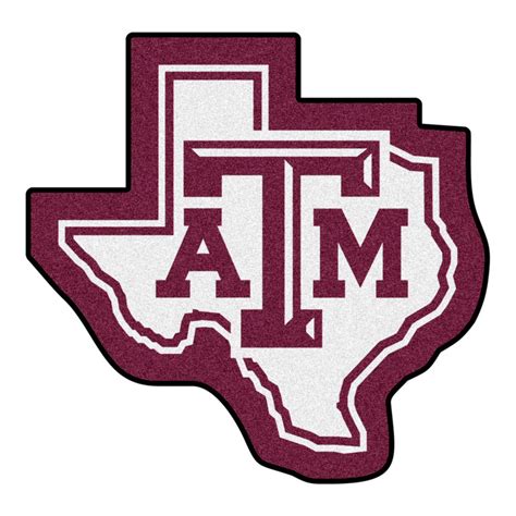 Texas Aandm University Mascot Mat Atm Logo Floor Rug Area Rug
