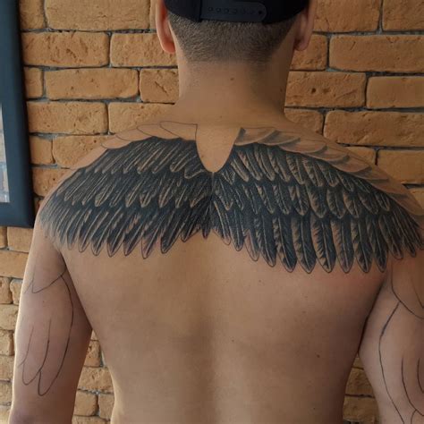 Top 98 Wallpaper Big Angel Wings Tattoo On Back Updated