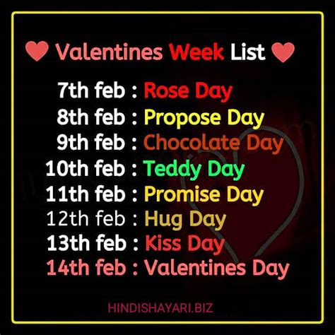 7 फरवरी से 14 फरवरी तक कौन सा दिन है Which Day Is 7th Feb To 14th
