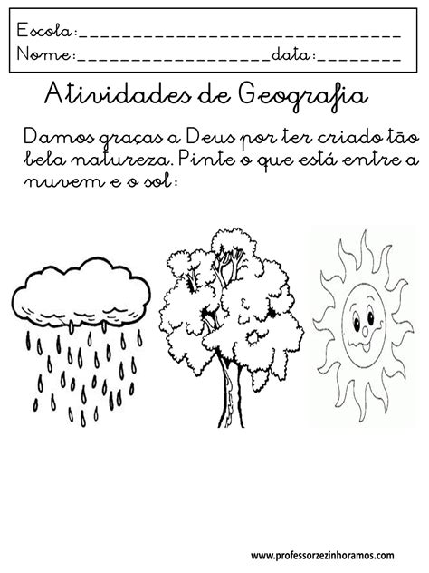 Atividades De Geografia Para Alfabetização
