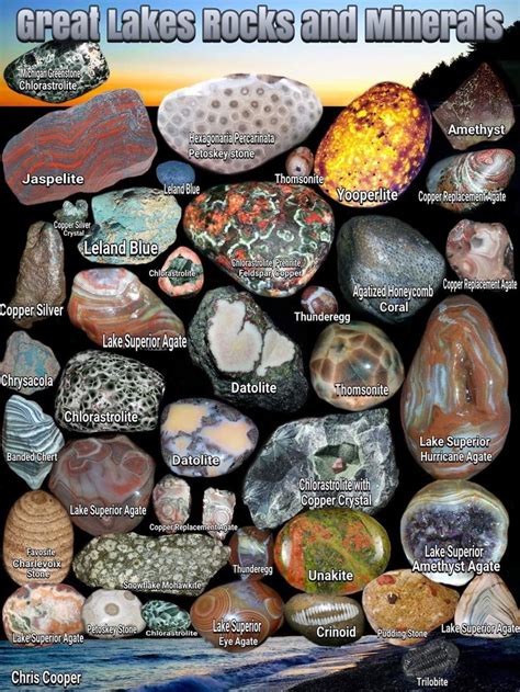 Rocks And Minerals Of Michigan Rocks And Minerals Lake Michigan