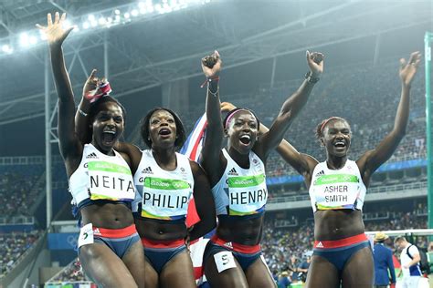 Team Gb Win Bronze In Womens 4x100m Relay At Rio 2016 Olympics