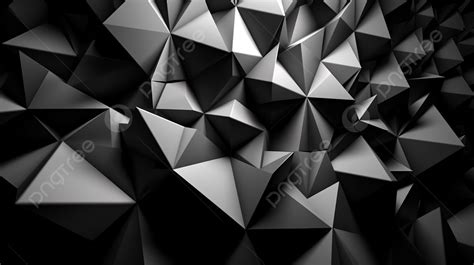 Monochromatic 3d Abstract Triangle Pattern Background 3d Triangle