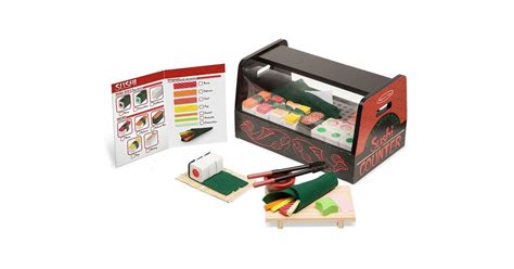 Melissa And Doug Roll Wrap And Slice Sushi Counter T For Kids Ages