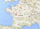 Where is Poitiers on map of France