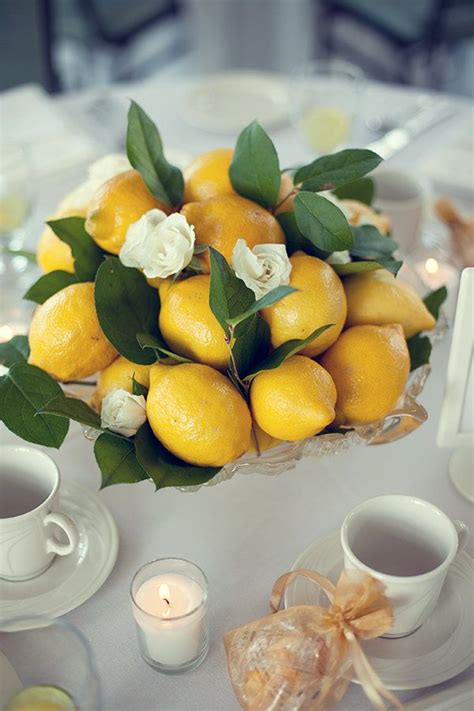 Stuart Wedding By Esther Louise Photography Lemon Centerpieces Fruit