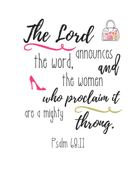 International Womens Day Psalm 6811 Reflectingdiscipleship