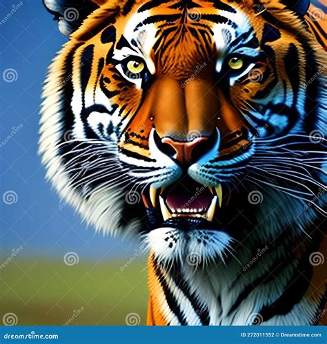 Tiger In The Jungle Stock Illustration Illustration Of Jungle 272011552