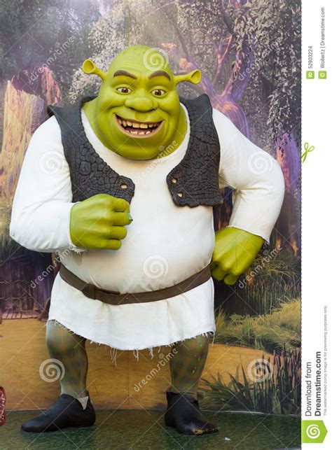 Shrek Wax Figure Editorial Stock Image Image Of Blvd 52803224