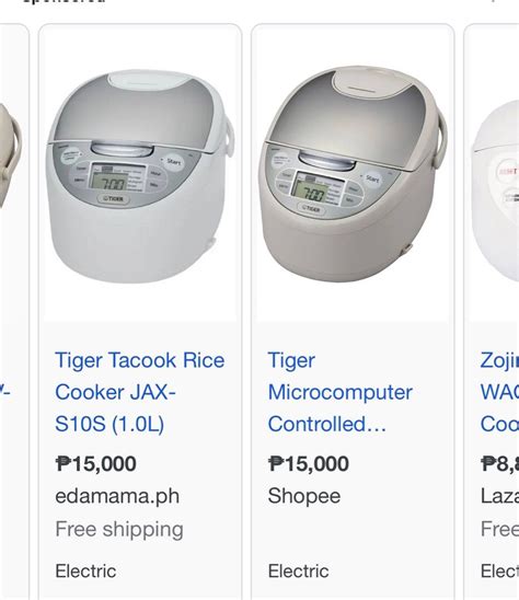 Tiger Tacook Jax Rice Cooker On Carousell