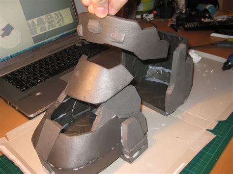 Halo 4 Master Chief Foam Build Wip With Templates Halo Cosplay