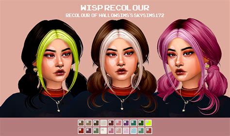 Sims 4 Split Dye Hair Cc Male