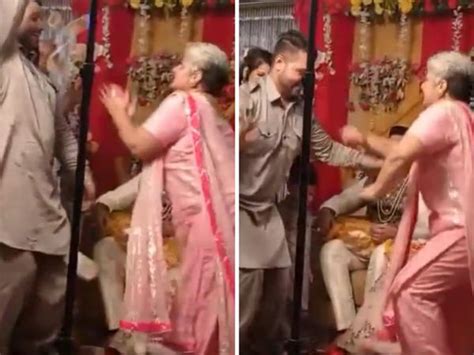 viral video woman dances her heart out at her son s wedding netizens say kya bat hai