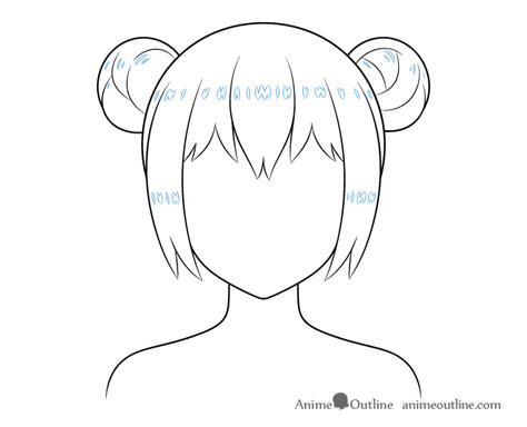 How To Draw Anime Hair Buns Step By Step Animeoutline