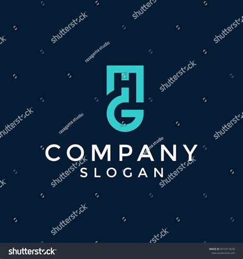 Alphabet Logo That Combines 2 Letters Stock Vector Royalty Free
