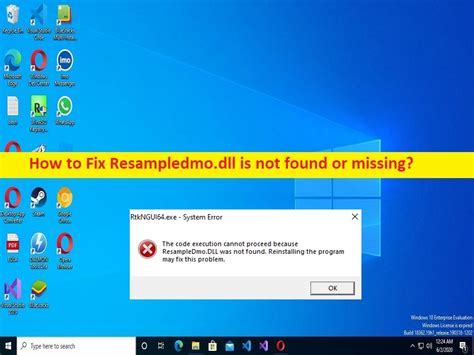 Come risolvere Resampledmo dll non è stato trovato o manca Windows 10