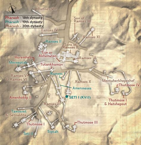 Map Of Tutankhamuns Tomb Transborder Media