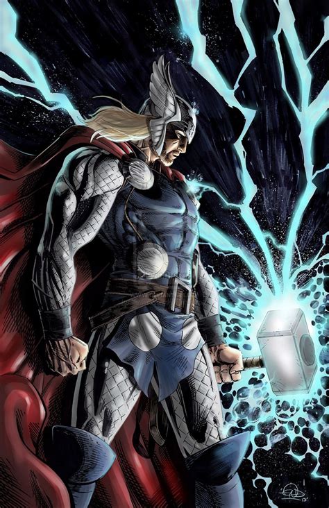 Mightythor Final Colors By Saviorssondeviantart Thor Comic Thor