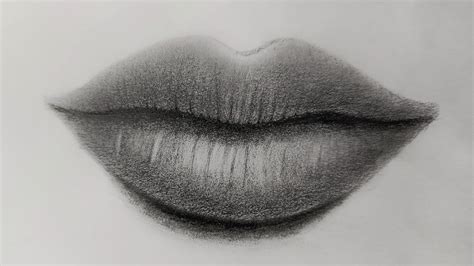 How To Draw A Realistic Lips Step By Step For Beginners Youtube
