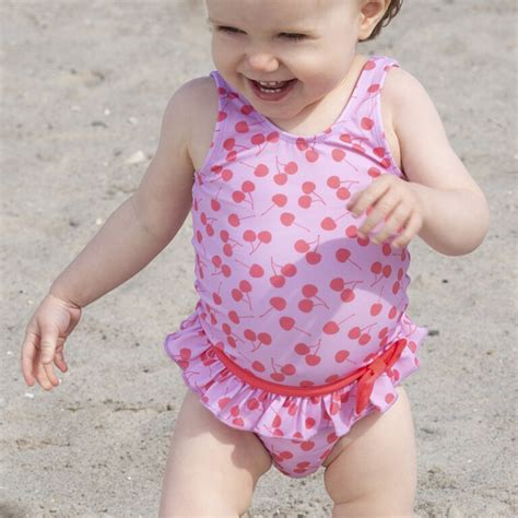 Caroline Baby Swimsuit Cherries Petit Crabe