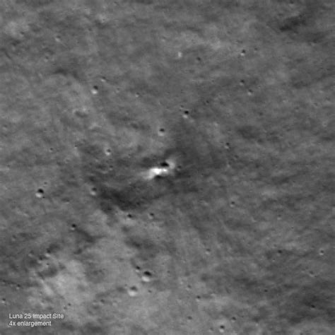Nasa Orbiter Finds Crash Site Of Russias Luna 25 Moon Lander