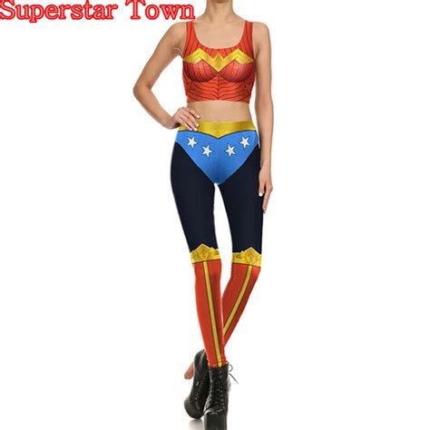 Wonderwoman Cosplay Leggings Women Sport Pants Skinny Fitness Legging