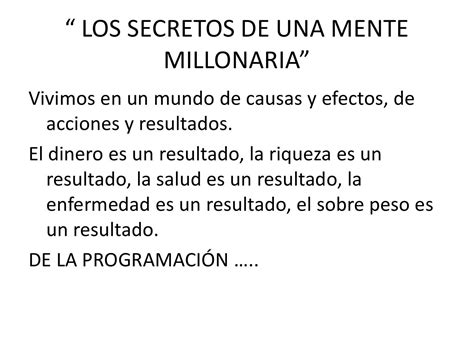 LOS SECRETOS DE UNA MENTE MILLONARIA By Roberto Mendoza Issuu