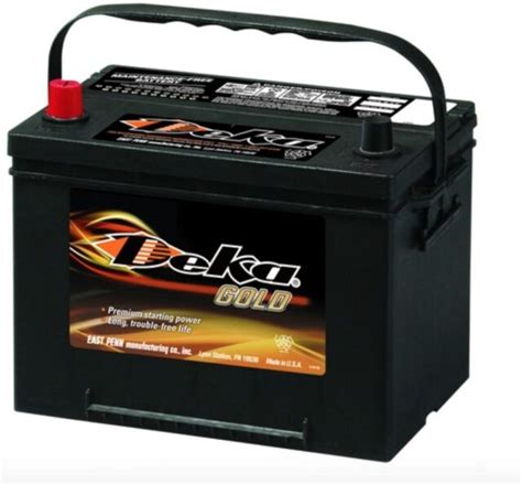 Deka Genuine New 634mf 12 Volt Gold Battery 850amp Cranking Power