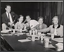 Director Hume Cronyn, Phyllis Love, Karl Malden, producer Hope Ableson ...