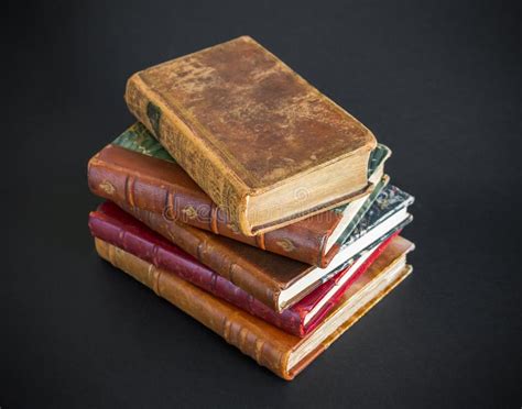 Stack Of Old Books On White Background Stock Image Image Of