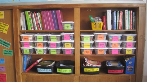 Color Coordinated Bins For Each Specific Class Classroom Organisation Classroom Setup