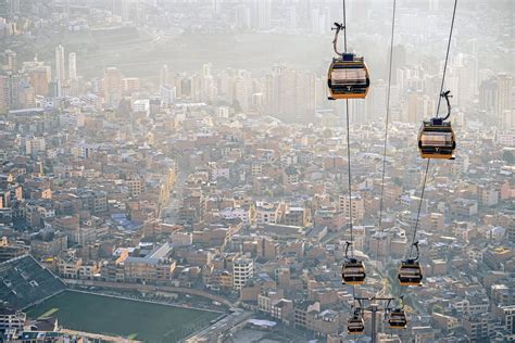 High Above The Gridlock Gondola Riders Join Urban Commuters Urban