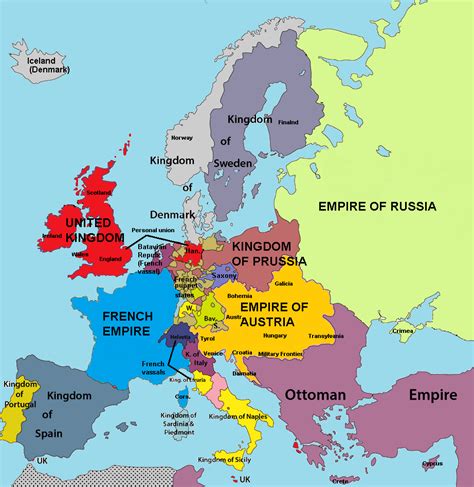 Map Of Europe 1805 Zip Code Map