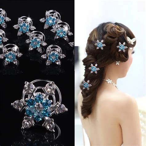 Buy Awaytr 2017 Women 5pcs Wedding Bridal Floral Crystal Hair Clips Twists