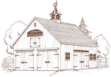 One & A Half-Story Country Barn 22'-24'-26' | Country Carpenters in 2021 | Country barns, Barn ...