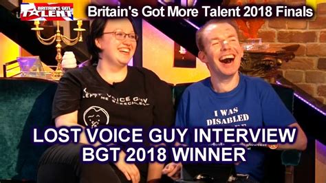BGT 2018 Winner Lost Voice Guy Interview Britain S Got Talent 2018