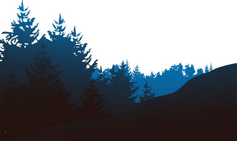 Mountain And Tree Silhouette Png Kripe87