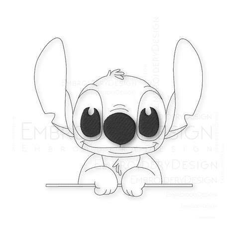 Lilo And Stitch Line Disney Embroidery Machine Designs Instant Etsy