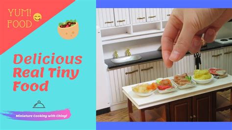 Mini Food Real Miniature Cooking Tiny Edible Food Recipes Japanese